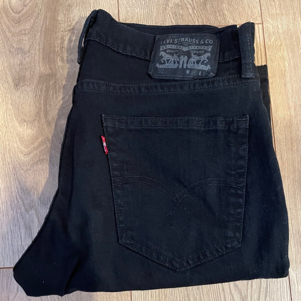 Levi’s men’s black 511 jeans - W-31 L-30